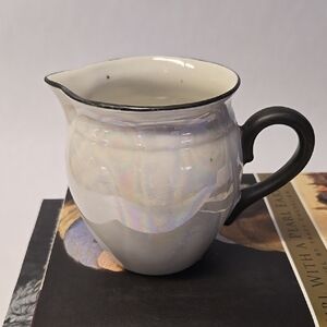 Vintage Czech Lusterware ceramic pitcher